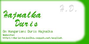 hajnalka duris business card